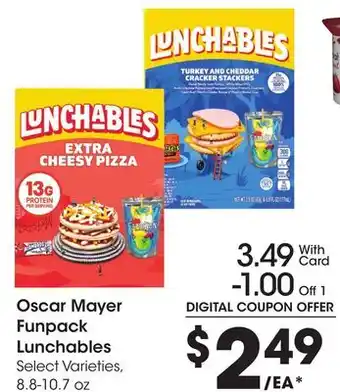 Ralphs Oscar Mayer Funpack Lunchables offer