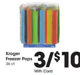 Ralphs Kroger Freezer Pops offer