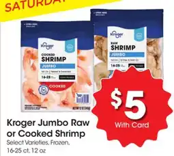Ralphs Kroger Jumbo Raw or Cooked Shrimp offer