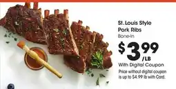 Ralphs St. Louis Style Pork Ribs offer