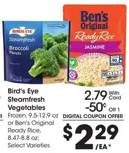 Ralphs Bird's Eye Steamfresh Vegetables offer