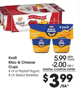 Ralphs Kraft Mac & Cheese Cups offer