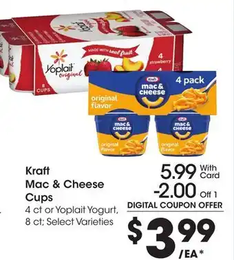 Ralphs Kraft Mac & Cheese Cups offer