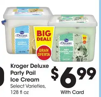 Ralphs Kroger Deluxe Party Pail Ice Cream offer