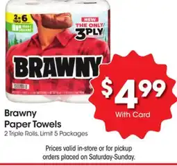 Ralphs Brawny Paper Towels offer