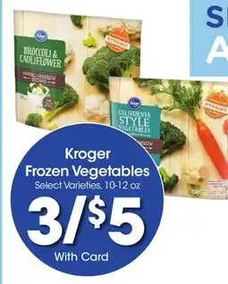 Ralphs Kroger Frozen Vegetables offer