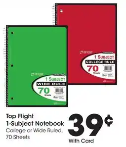 Ralphs Top Flight 1-Subject Notebook offer