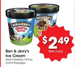 Ralphs Ben & Jerry's Ice Cream offer