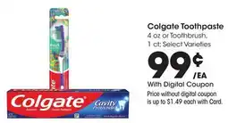 Ralphs Colgate Toothpaste offer