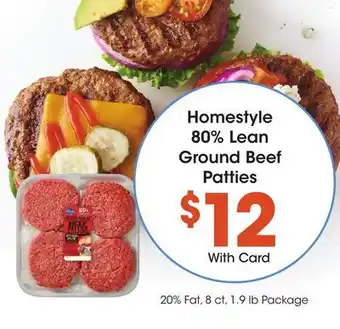 Ralphs Homestyle 80% Lean Ground Beef Patties offer