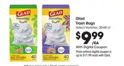 Ralphs Glad Trash Bags offer