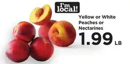 Food 4 Less Yellow or White Peaches or Nectarines offer