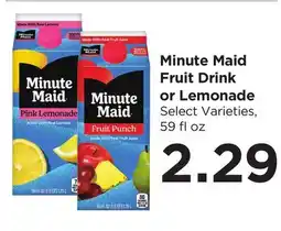 Food 4 Less Minute Maid Fruit Drink or Lemonade offer