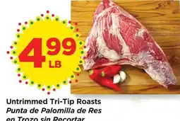 Food 4 Less Untrimmed Tri-Tip Roasts offer