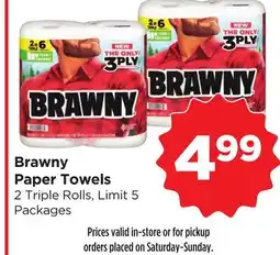 Food 4 Less Brawny Paper Towels offer