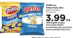 Food 4 Less Ruffles or Fritos Party Size offer
