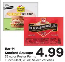 Food 4 Less Bar-M Smoked Sausage offer