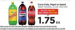 Food 4 Less Coca-Cola, Pepsi or Squirt offer