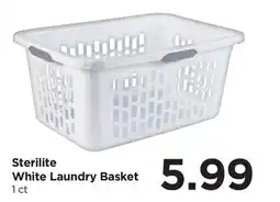 Food 4 Less Sterilite White Laundry Basket offer