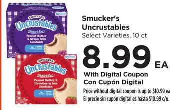 Food 4 Less Smucker's Uncrustables offer