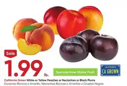 Stater Bros White or Yellow Peaches or Nectarines offer