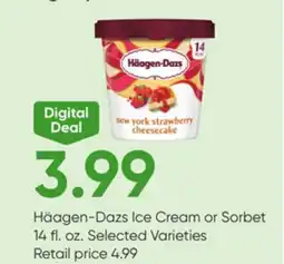 Stater Bros Häagen-Dazs Ice Cream or Sorbet offer