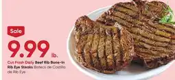Stater Bros Beef Rib Bone-In Rib Eye Steaks offer