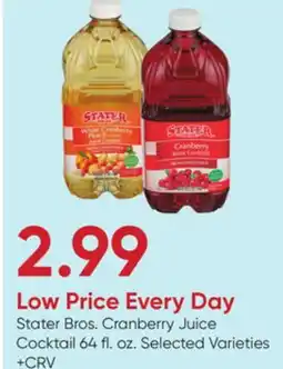 Stater Bros Stater Bros. Cranberry Juice Cocktail offer