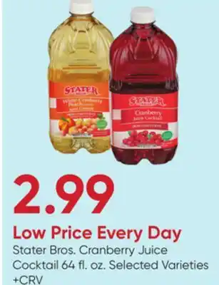 Stater Bros Stater Bros. Cranberry Juice Cocktail offer