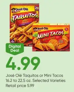 Stater Bros José Olé Taquitos or Mini Tacos offer