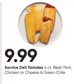 Stater Bros Service Deli Tamales offer