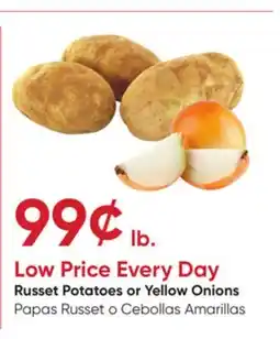 Stater Bros Russet Potatoes or Yellow Onions offer