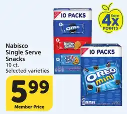 Albertsons Nabisco Single Serve Snacks offer