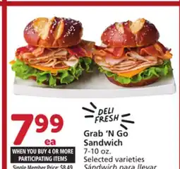 Albertsons Grab'N Go Sandwich offer