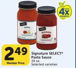 Albertsons Signature SELECT Pasta Sauce offer