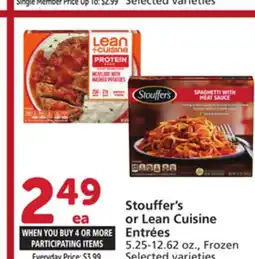 Albertsons Stouffer's or Lean Cuisine Entrées offer