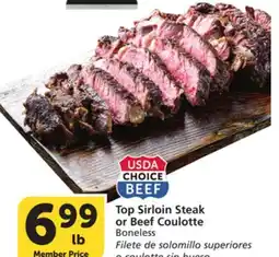 Albertsons Top Sirloin Steak or Beef Coulotte offer