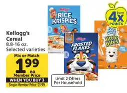 Albertsons Kellogg's Cereal offer
