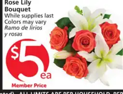Albertsons Rose Lily Bouquet offer