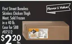 Smart & Final First Street Boneless Skinless Chicken Thigh Meat offer