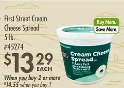Smart & Final First Street Cream Cheese Spread offer