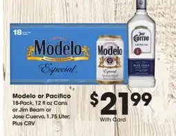 Ralphs Modelo or Pacifico offer