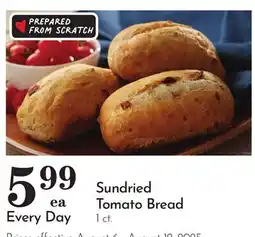 Pavilions Sundried Tomato Bread offer