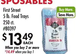 Smart & Final First Street 5 lb. Food Trays 250 ct offer