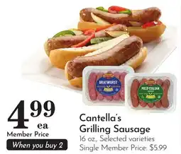 Pavilions Cantella's Grilling Sausage offer