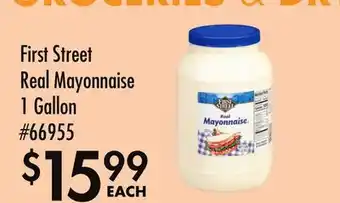Smart & Final First Street Real Mayonnaise offer