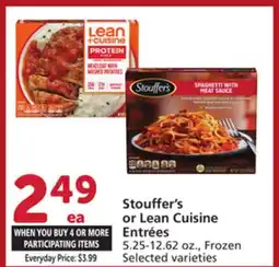 Vons Stouffer's or Lean Cuisine Entrées offer