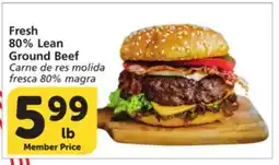 Vons Fresh 80% Lean Ground Beef offer