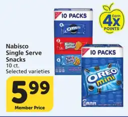 Vons Nabisco Single Serve Snacks offer