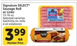 Vons Signature SELECT Sausage Roll or Links offer